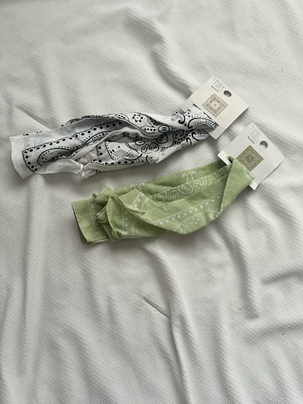 Two Time and Tru Paisley Bandana Scarves